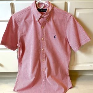 Ralph Lauren Seersucker pinstripe button down shirt